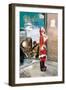 Santa Impersonator's Car Needs Repairs-null-Framed Art Print