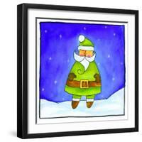 Santa in a Green Suit-null-Framed Giclee Print