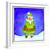 Santa in a Green Suit-null-Framed Giclee Print