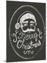 Santa in Chalk-Ali Lynne-Mounted Giclee Print