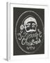 Santa in Chalk-Ali Lynne-Framed Giclee Print