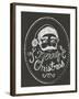 Santa in Chalk-Ali Lynne-Framed Giclee Print