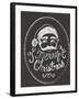 Santa in Chalk-Ali Lynne-Framed Giclee Print