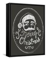 Santa in Chalk-Ali Lynne-Framed Stretched Canvas