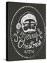 Santa in Chalk-Ali Lynne-Stretched Canvas