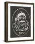 Santa in Chalk-Ali Lynne-Framed Giclee Print