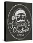 Santa in Chalk-Ali Lynne-Stretched Canvas