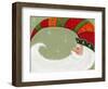 Santa in Elf’s Hat-Beverly Johnston-Framed Giclee Print