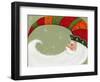 Santa in Elf’s Hat-Beverly Johnston-Framed Giclee Print