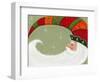 Santa in Elf’s Hat-Beverly Johnston-Framed Giclee Print