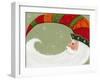 Santa in Elf’s Hat-Beverly Johnston-Framed Giclee Print