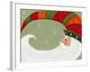 Santa in Elf’s Hat-Beverly Johnston-Framed Giclee Print