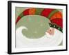 Santa in Elf’s Hat-Beverly Johnston-Framed Giclee Print