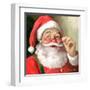 SANTA IN GLASSES-CHRIS CONSANI-Framed Art Print