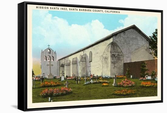 Santa Inez Mission, California-null-Framed Stretched Canvas