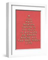 Santa is Jolly-null-Framed Art Print