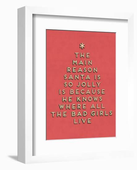 Santa is Jolly-null-Framed Art Print