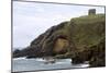 Santa Justa Beach and Old Monastery, Cantabria, Spain-David R. Frazier-Mounted Photographic Print