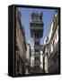 Santa Justa Elevador, Lisbon, Portugal, Europe-Rolf Richardson-Framed Stretched Canvas