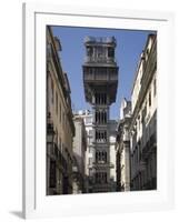 Santa Justa Elevador, Lisbon, Portugal, Europe-Rolf Richardson-Framed Photographic Print