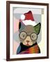 Santa Kitty-Lanre Adefioye-Framed Giclee Print