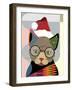 Santa Kitty-Lanre Adefioye-Framed Giclee Print