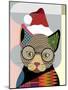 Santa Kitty-Lanre Adefioye-Mounted Giclee Print