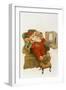 Santa Learning Computer-Hal Frenck-Framed Giclee Print
