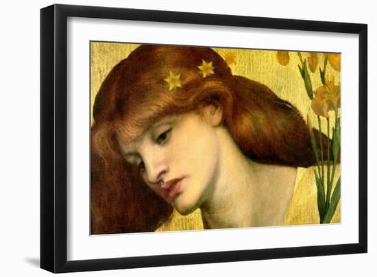 Santa Lilies; Holy Lily-Dante Gabriel Rossetti-Framed Art Print