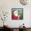 santa log birdhouse-Melinda Hipsher-Framed Stretched Canvas displayed on a wall