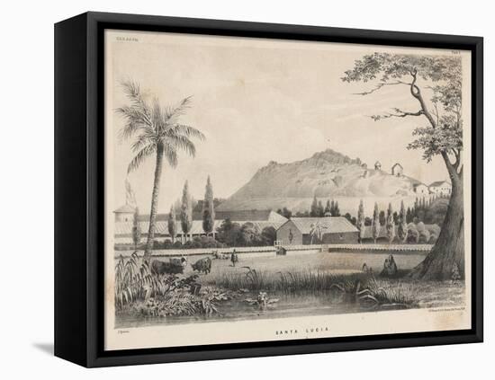 Santa Lucia, 1855-James Queen-Framed Stretched Canvas