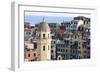 Santa Margherita Church and Colourful Buildings at Dusk-Mark Sunderland-Framed Photographic Print