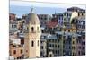 Santa Margherita Church and Colourful Buildings at Dusk-Mark Sunderland-Mounted Photographic Print