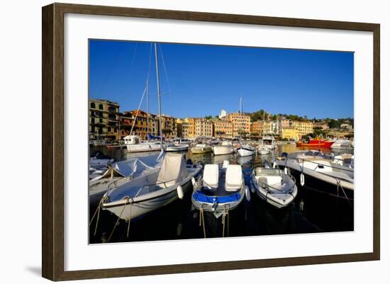 Santa Margherita Ligure Harbour, Genova (Genoa), Liguria, Italy, Europe-Carlo Morucchio-Framed Photographic Print