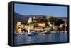 Santa Margherita Ligure Harbour, Genova (Genoa), Liguria, Italy, Europe-Carlo Morucchio-Framed Stretched Canvas