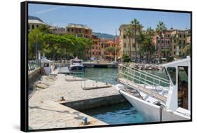 Santa Margherita Ligure Harbour, Genova (Genoa), Liguria, Italy, Europe-Frank Fell-Framed Stretched Canvas