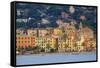 Santa Margherita Ligure Seen from the Harbour, Genova (Genoa), Liguria, Italy, Europe-Carlo Morucchio-Framed Stretched Canvas