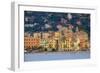 Santa Margherita Ligure Seen from the Harbour, Genova (Genoa), Liguria, Italy, Europe-Carlo Morucchio-Framed Photographic Print