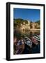 Santa Margheritte de Antiochia church and harbor, Vernazza, Cinque Terre, Italy.-Michael DeFreitas-Framed Photographic Print