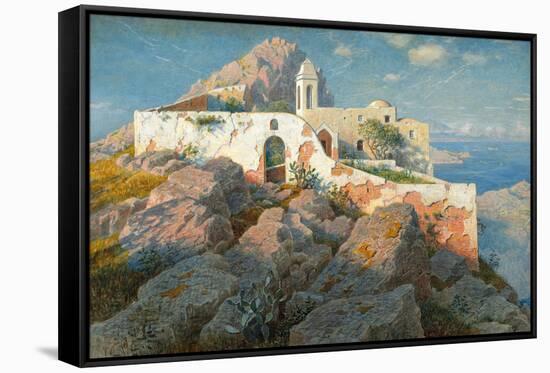 Santa Maria a Cetrella, Anacapri. Dated: c. 1892. Dimensions: sheet: 38 x 56 cm (14 15/16 x 22 1...-William Stanley Haseltine-Framed Stretched Canvas