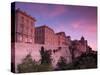 Santa Maria Cathedral and Old City Defensive Walls, Cagliari City, Sardinia, Italy-Doug Pearson-Stretched Canvas