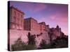 Santa Maria Cathedral and Old City Defensive Walls, Cagliari City, Sardinia, Italy-Doug Pearson-Stretched Canvas