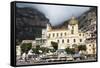 Santa Maria Church and the Colourful Houses of Positano-Martin Child-Framed Stretched Canvas