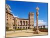 Santa Maria de Montserrat Abbey, Montserrat mountain range near Barcelona, Catalonia, Spain, Europe-Karol Kozlowski-Mounted Photographic Print