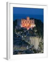 Santa Maria dell'Isola Church, Tropea, Calabria, Italy-Walter Bibikow-Framed Photographic Print