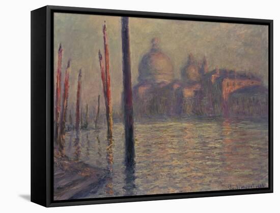 Santa Maria della Salute and the Canale Grande, Venice, 1908-Claude Monet-Framed Stretched Canvas