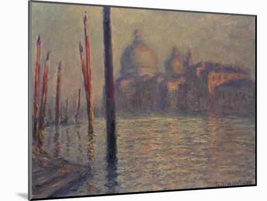 Santa Maria della Salute and the Canale Grande, Venice, 1908-Claude Monet-Mounted Giclee Print
