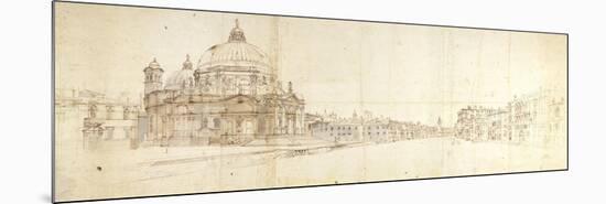 Santa Maria Della Salute and the Grand Canal, Venice-Gaspar van Wittel-Mounted Premium Giclee Print