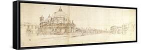 Santa Maria Della Salute and the Grand Canal, Venice-Gaspar van Wittel-Framed Stretched Canvas