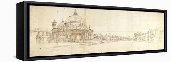 Santa Maria Della Salute and the Grand Canal, Venice-Gaspar van Wittel-Framed Stretched Canvas